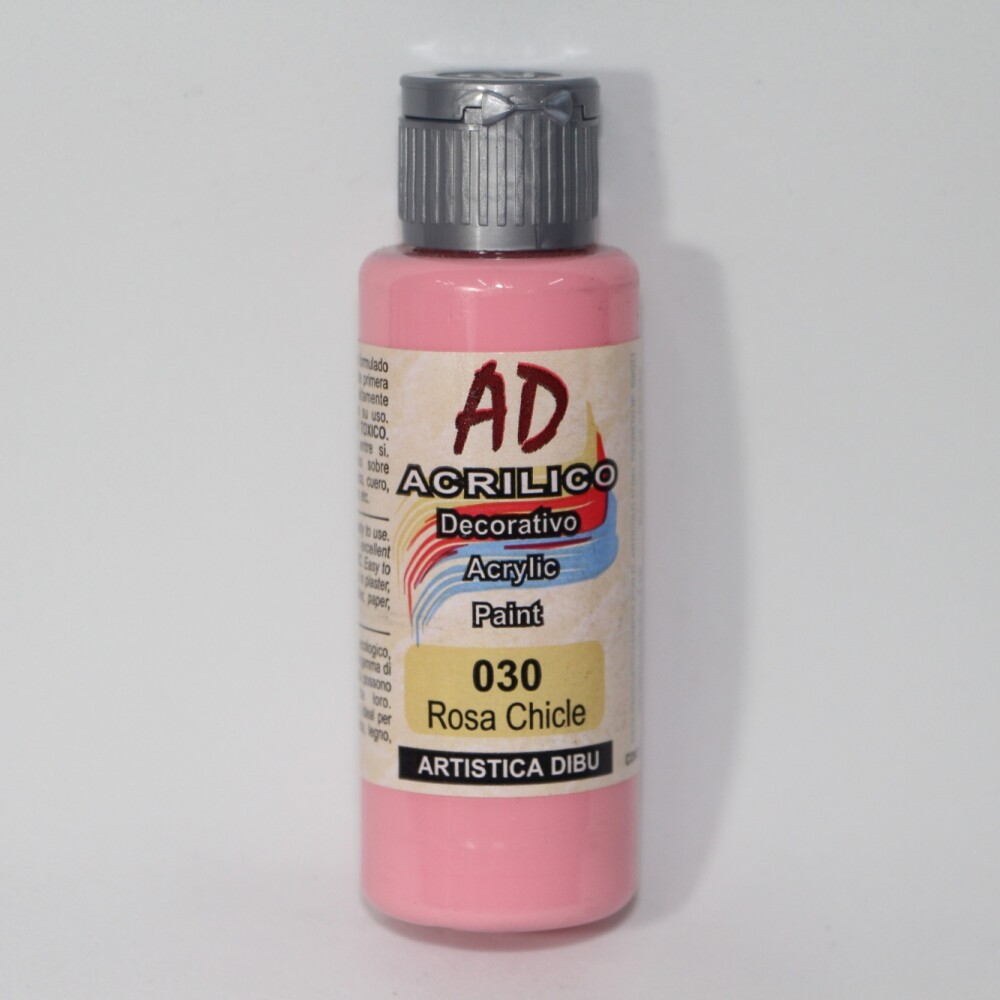 PINTURA ACRILICA ARTISTICA DIBU 60 ML. DIFERENTES COLORES COLOR ROSA CHICLE 030