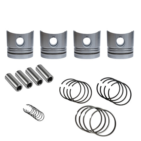 JUEGO DE PISTONES 0.50 MM GOL G1 / G2 1.6D CON AROS Juego De Pistones 0.50 Mm Gol G1 / G2 1.6d Con Aros