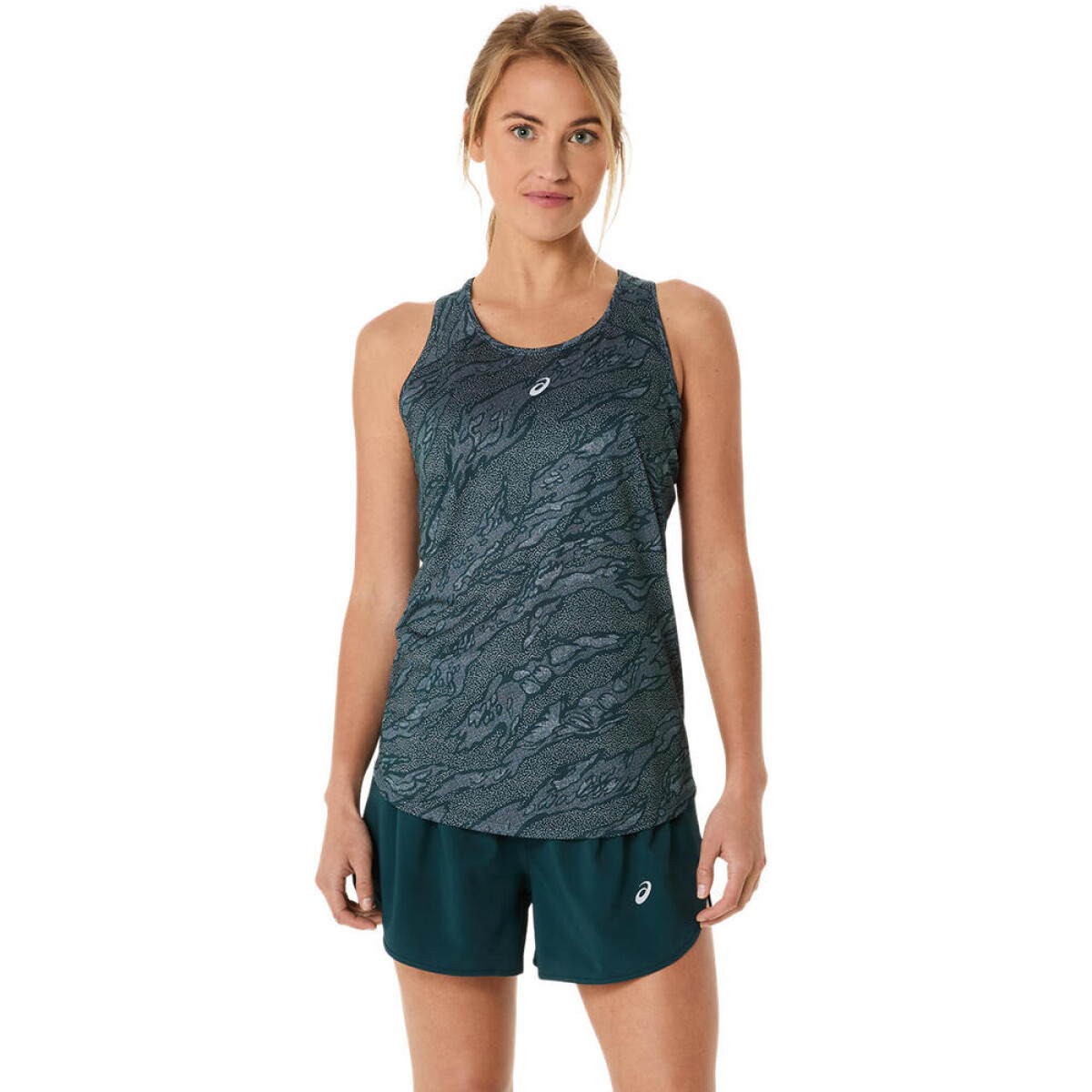 Bividi Running Road All Over Print Tank Mujer - Saxon Green/light Ube 