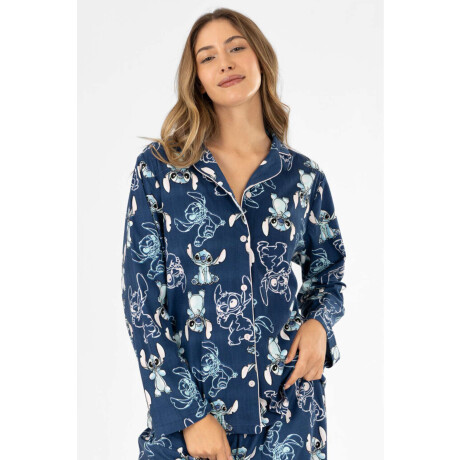 Pijama americano stitch Azul