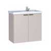 Mueble de baño suspendido Aster beige 60cm con bacha de resina Mueble De Baño Suspendido Aster Beige 60cm Con Bacha De Resina