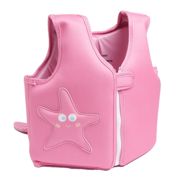 Chaleco Flotador Infantil 3D 19 KG Salvavidas Natacion NIños Variante Color Rosa