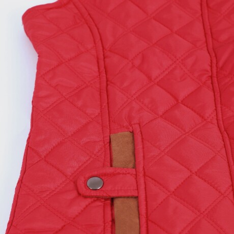 Chaleco Capitoneado Dama Rojo