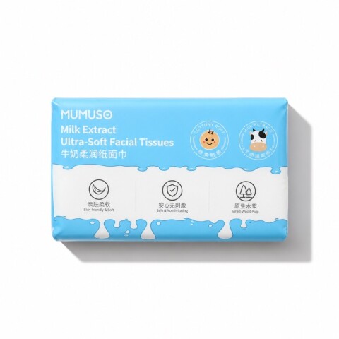 PAÑUELOS FACIALES ULTRA SUAVES CON EXTRACTO DE LECHE PAÑUELOS FACIALES ULTRA SUAVES CON EXTRACTO DE LECHE