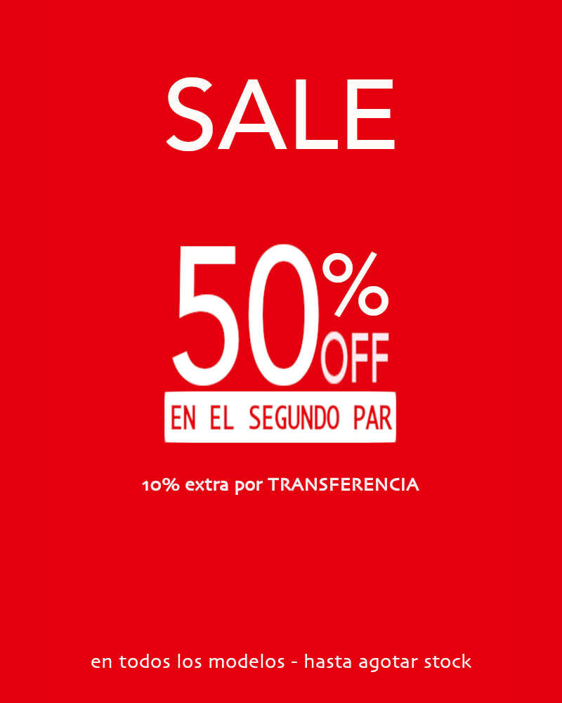 2DO PAR 50%OFF
