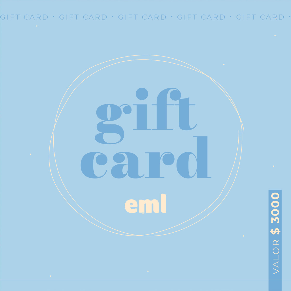 Gift Card - Tarjeta de Regalo valor $3000 - ENVÍO GRATIS 