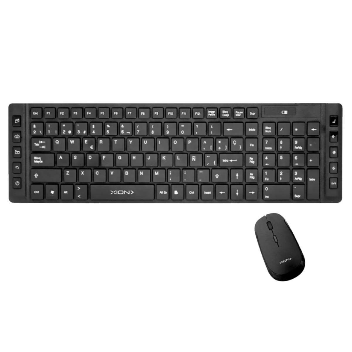 Teclado + Mouse Inalámbrico Xion Xi-kbcombow - COMBO INALAMBRICO XION XI-KBCOMBOW 