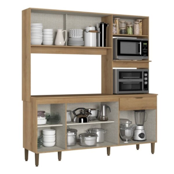 COCINA COMPACTA FLORIDA 1.85 MT 8 PUERTAS - CAPUCCINO/MENTA COCINA COMPACTA FLORIDA 1.85 MT 8 PUERTAS - CAPUCCINO/MENTA