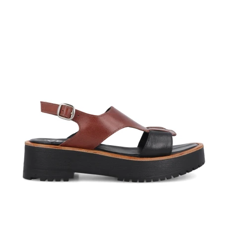SANDALIAS VENET - CUERO MARIA MARRON