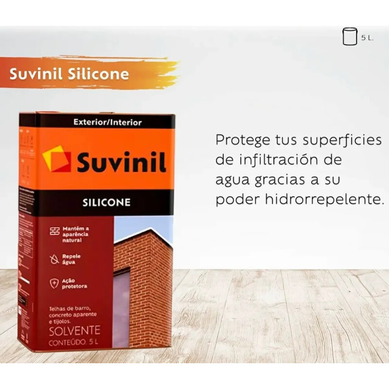 Silicona transparente base solvente Suvinil Silicona transparente base solvente Suvinil