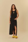 FALDA LARGA DENIM Negro
