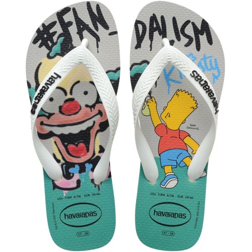 Ojotas Havaianas Simpsons Blanco