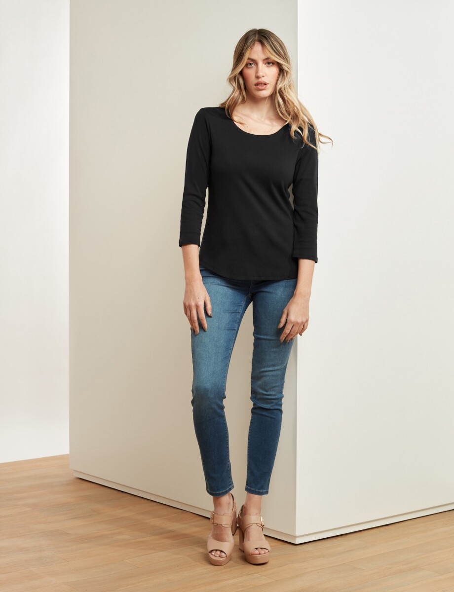 Remera Algodón - Negro 