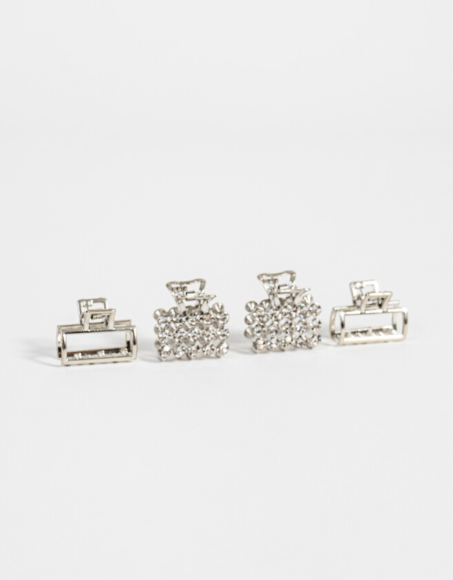 Broches Sets Con strass Set De Broches - Plateado