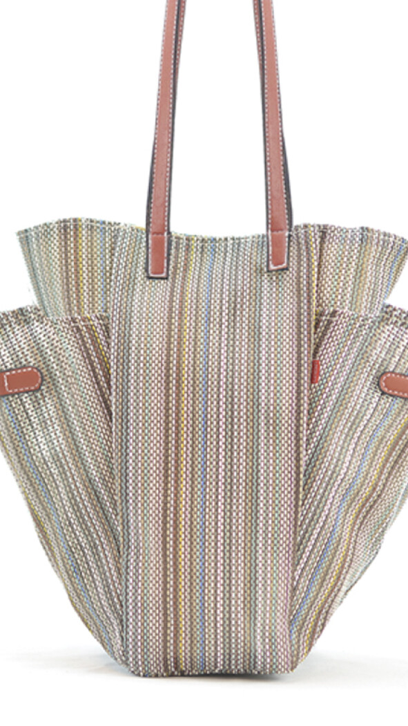 BOLSA MATERA AFRODITA TANNAT LADRILLO Y VERDE