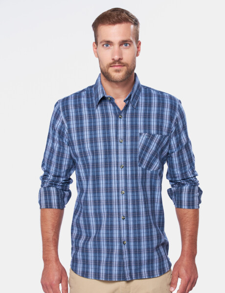 CAMISA DE VIYELA A CUADROS Unico