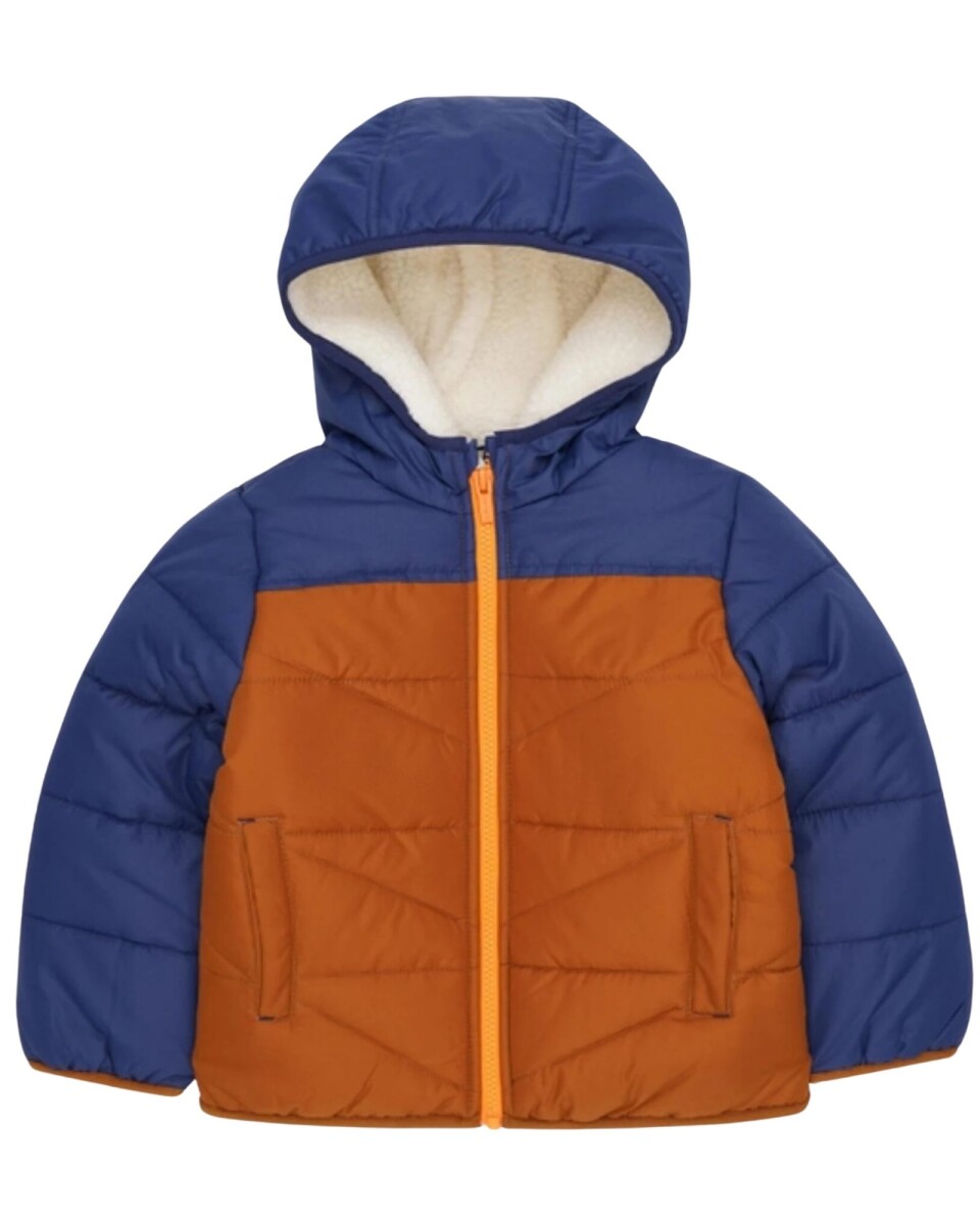 Campera resistente al agua, diseño colorblock. Talles 2-4T 