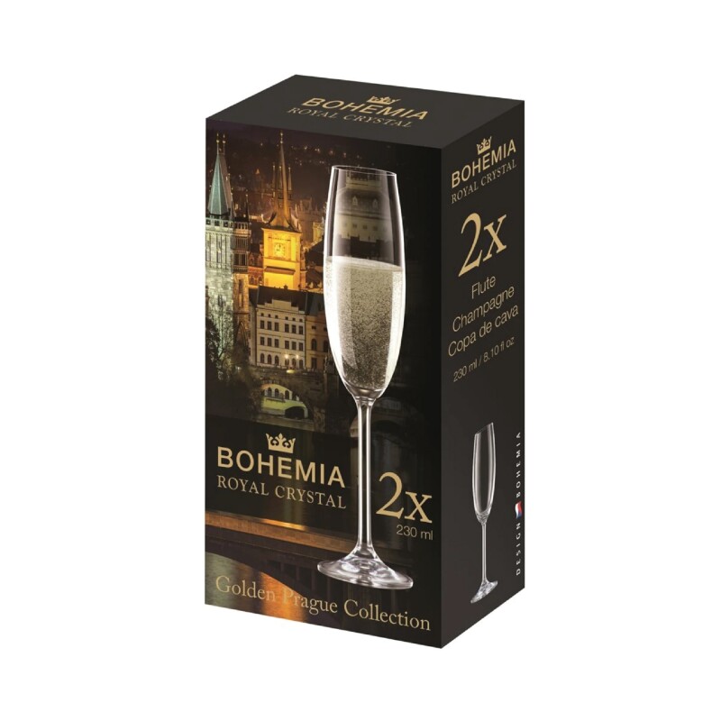 SET 2FOR2 COPA FLAUTA 230ML BOHEMIA SET 2FOR2 COPA FLAUTA 230ML BOHEMIA