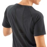 Salomon Remera manga corta Outline SS tee W para Mujer - Negro Negro