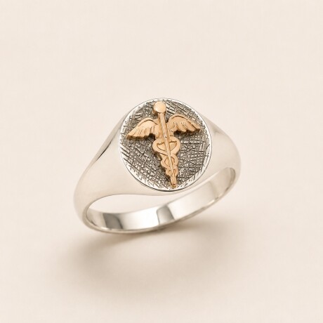 Anillo Medicina - Plata y Oro Anillo Medicina - Plata y Oro