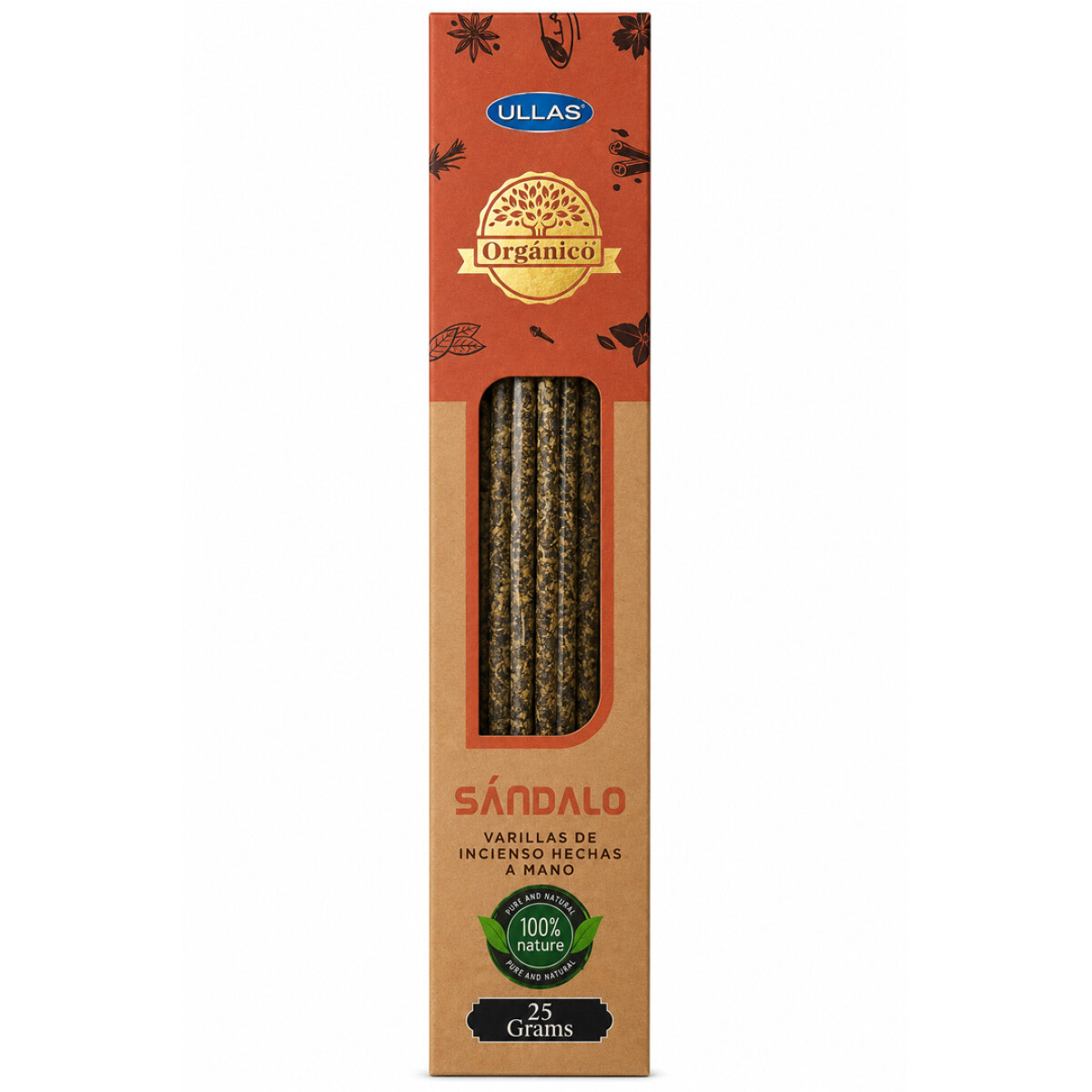 Incienso orgánico ULLAS Sandalo 25g 