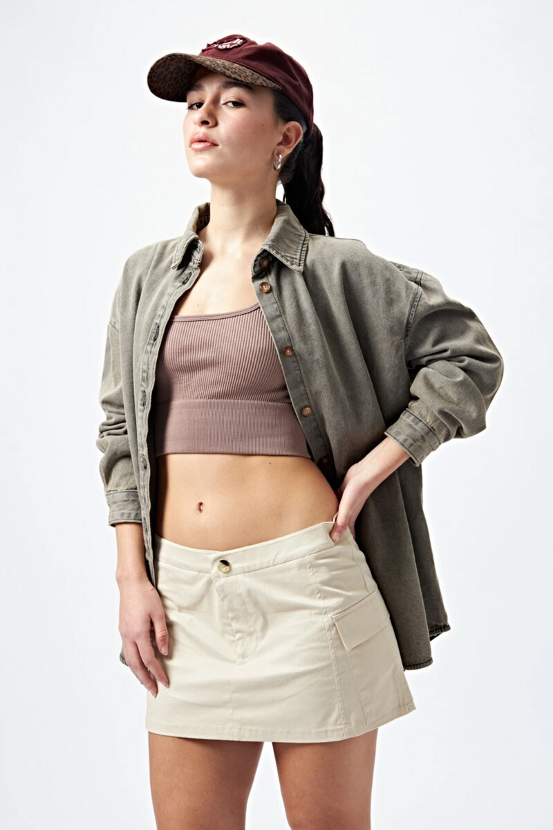 Top Unno Piece of Cake Elastizado S/M Marron