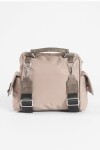 Bandolera - mochila bolsillos beige