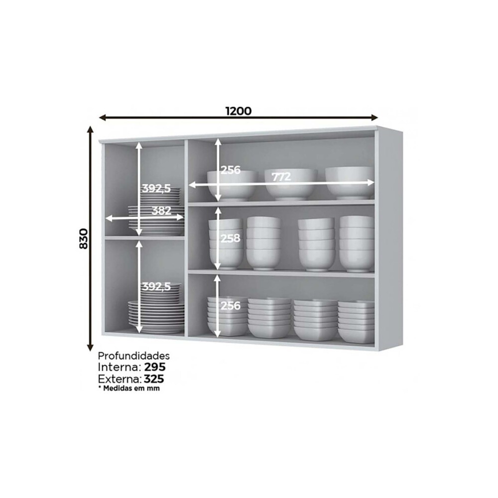 AEREO 120 CM MDF BLANCO AMERICANA