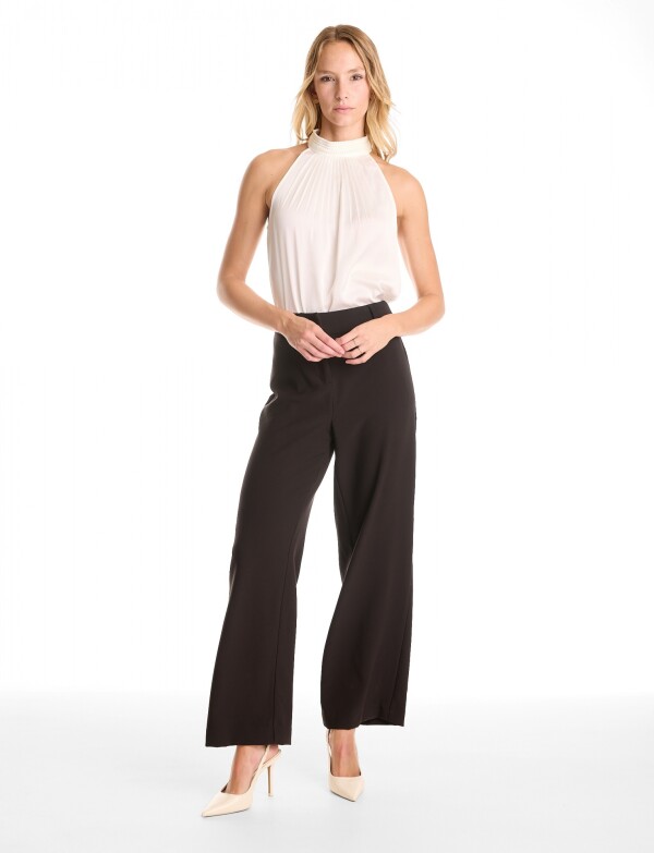 Pantalon Wide Leg NEGRO