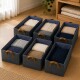 Set X6 cesto de tela 46x27x20cm GRIS