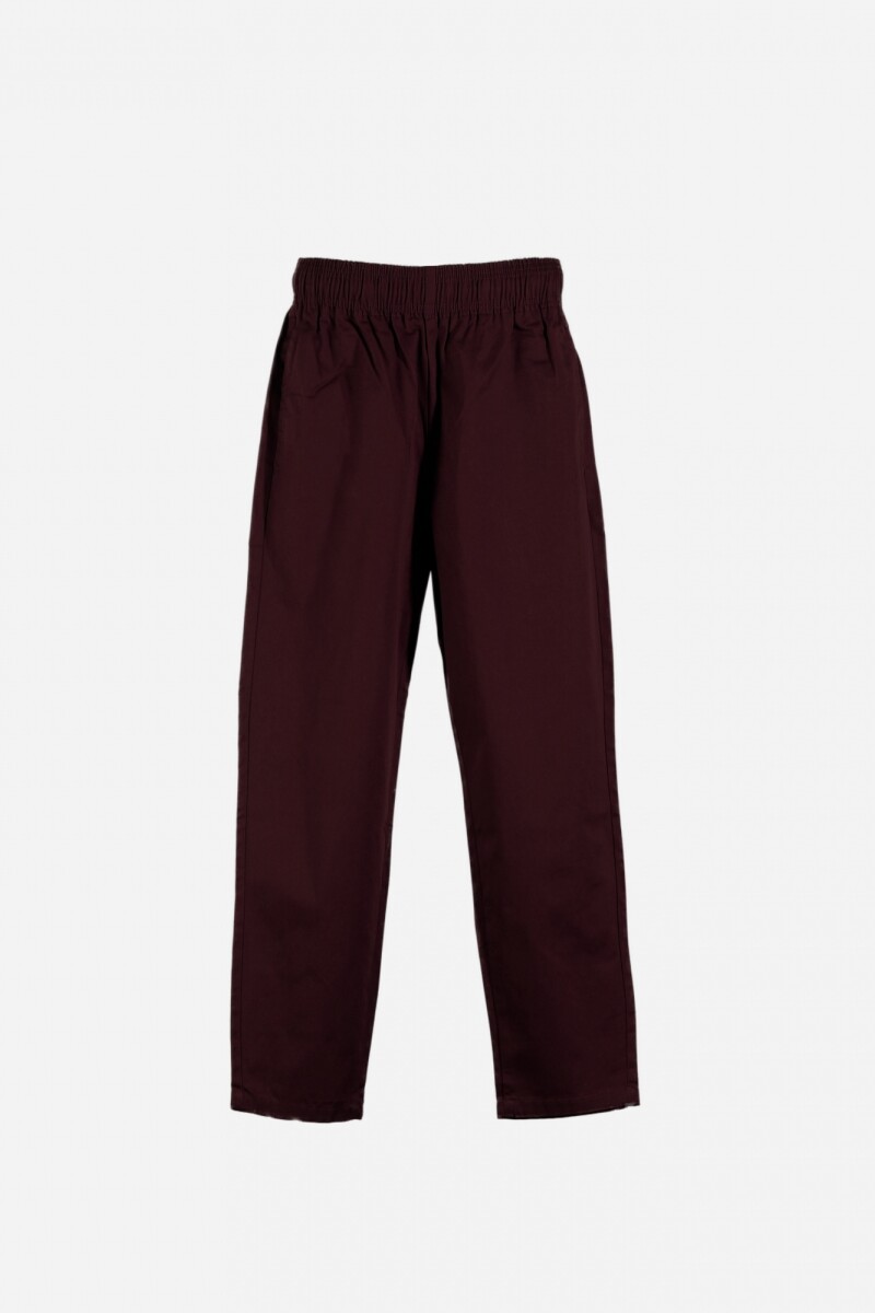 Pantalon recto detalle contraste pretina