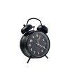 Reloj despertador retro metálico con doble campana 10*17 Negro