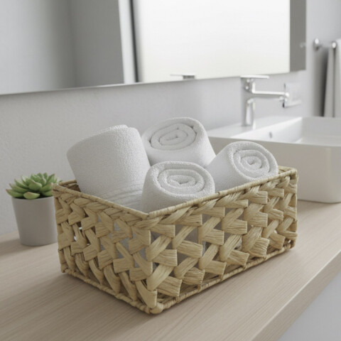 Canasto de Mimbre Rectagular Home Class 26 x 16 x 12 cm U