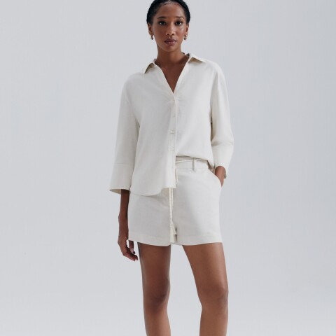 SHORTS FEM BEIGE
