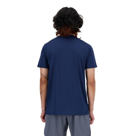 Remera New Balance de Hombre - RUN T-SHIRT - MT41222NNY BLUE