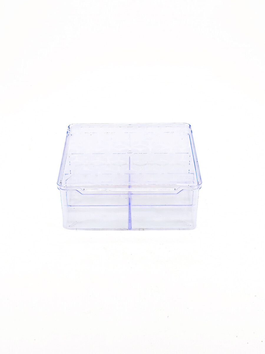 CAJA ORGANIZADORA CON DIVISION - TRANSPARENTEGenérico 