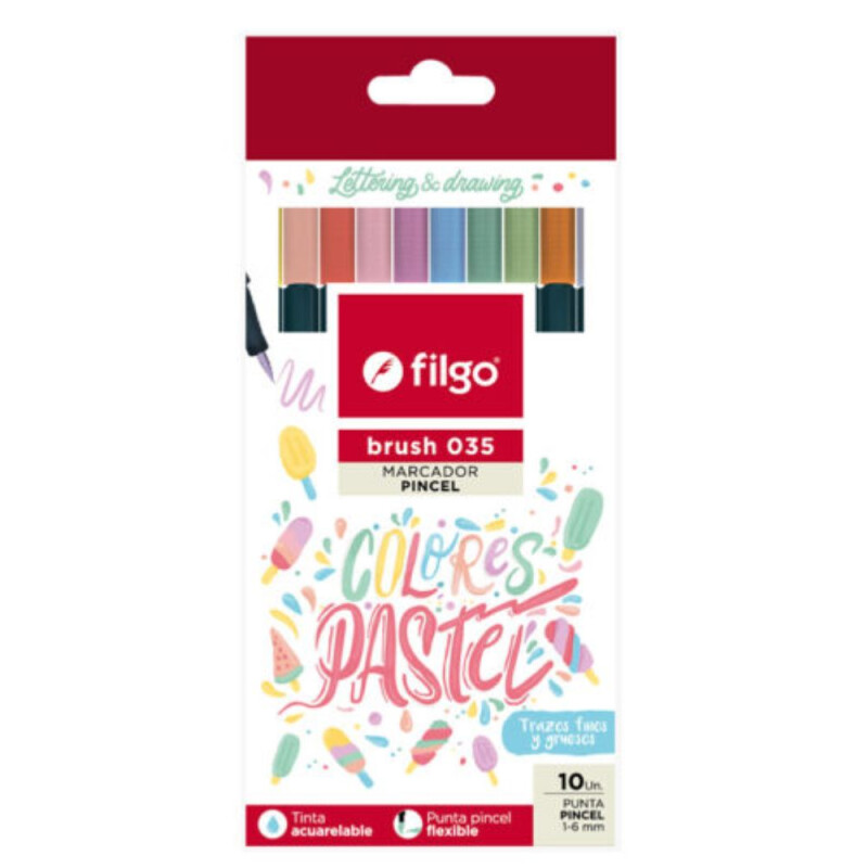 Filgo marcador brush pen 035 pastel Unica