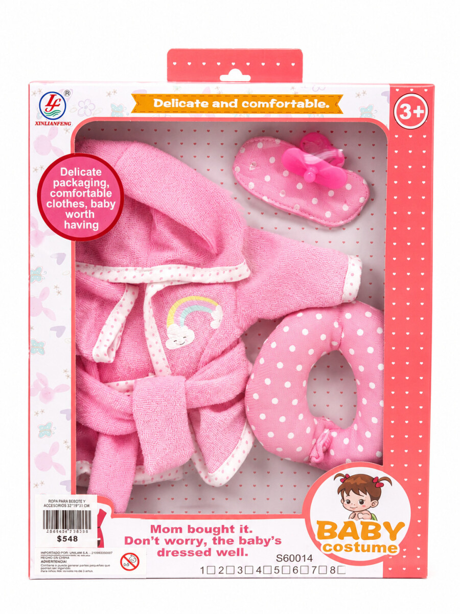 ROPA PARA BEBOTE - ROSADO 