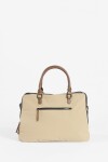 Briefcase para laptop con correa beige