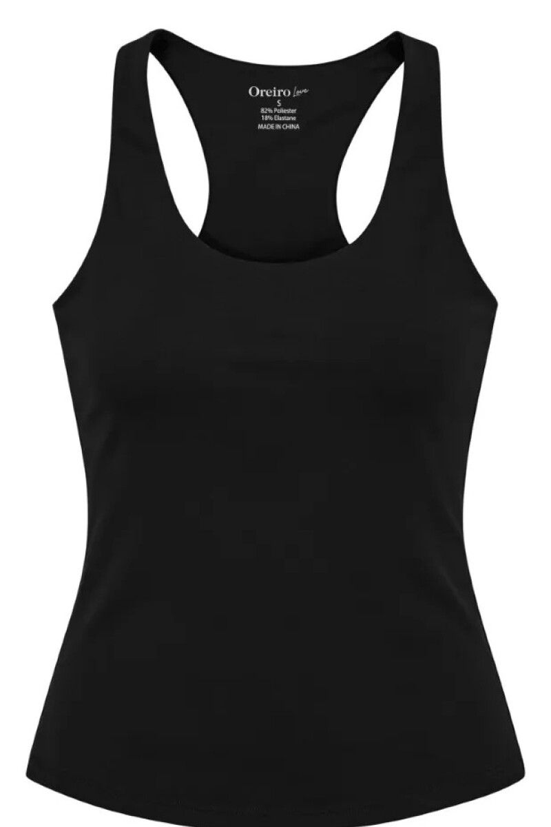 Musculosa Deportiva Oreiro Negro