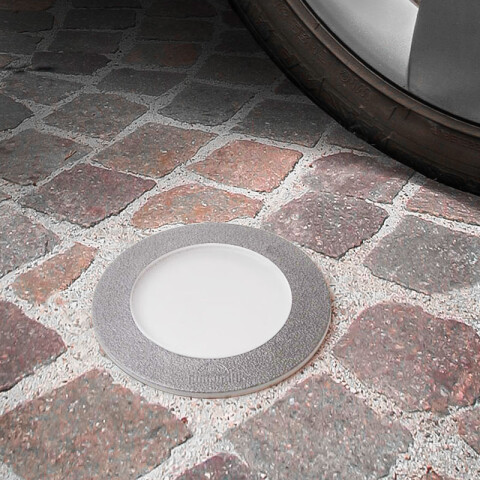 Luminaria de embutir LED piso gris IP67 Ø120mm FL0214