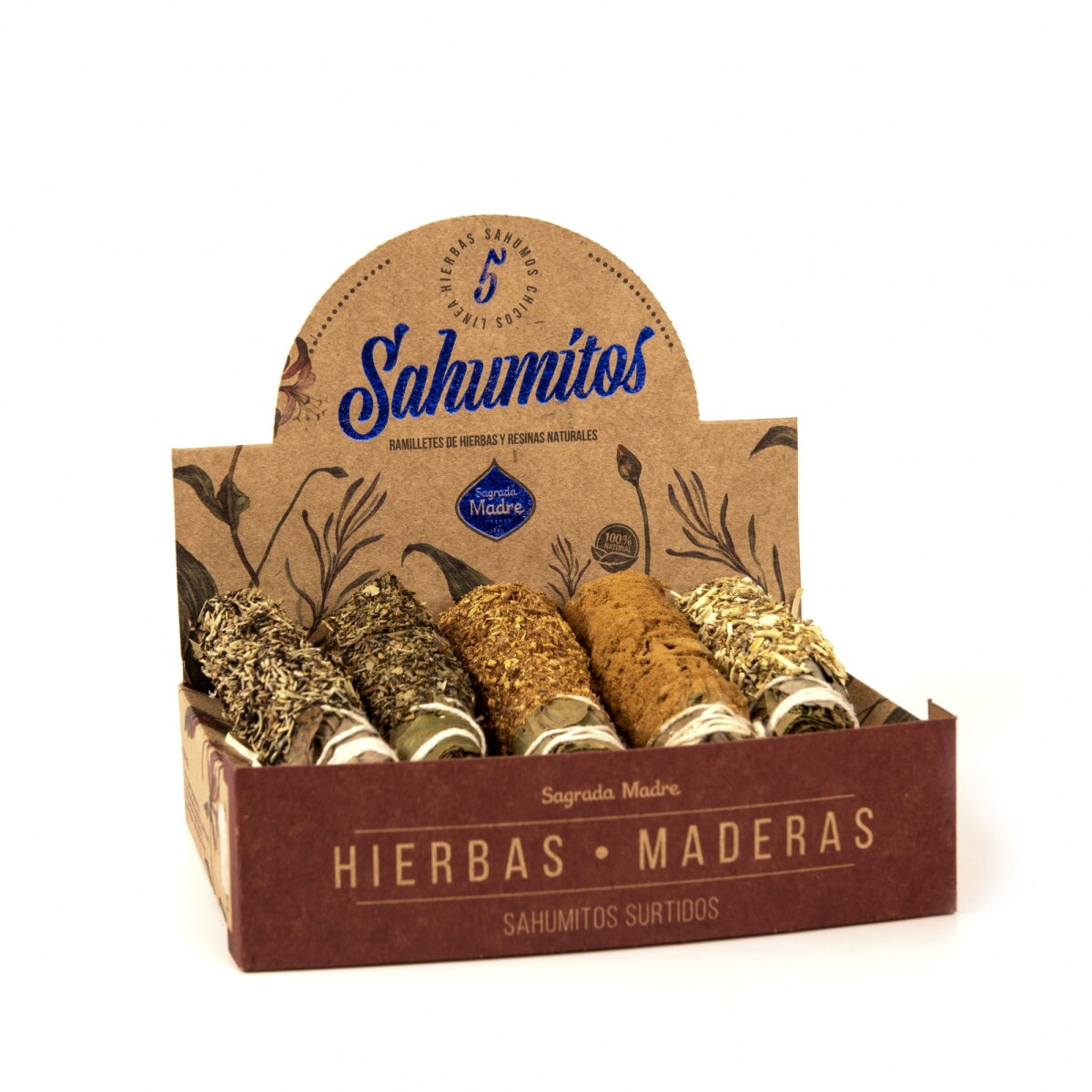 SAHUMITOS SAGRADA MADRE X5 - Hierbas - Maderas 