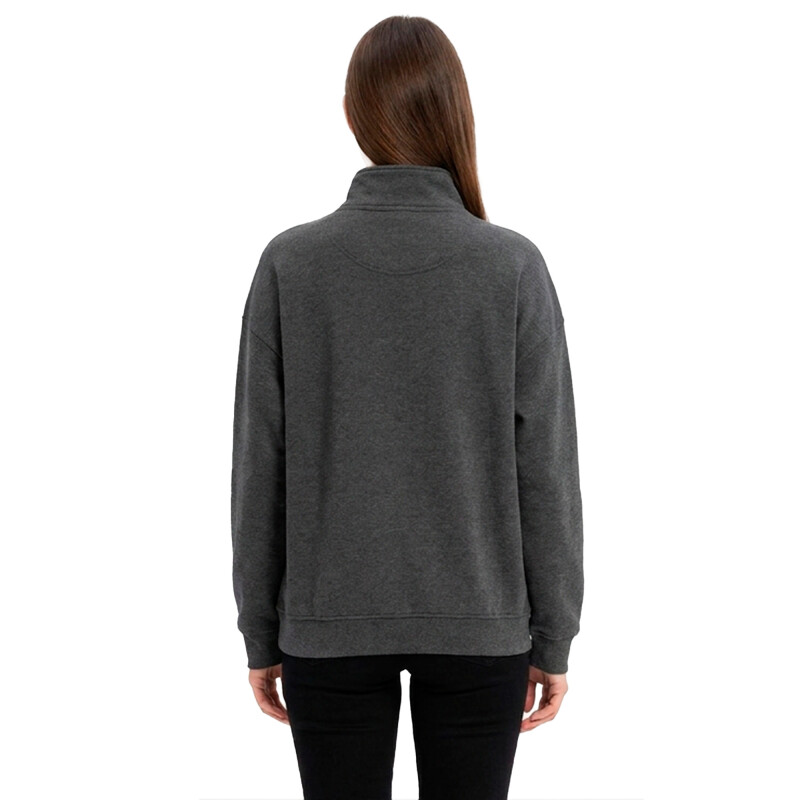 Buzo Disney 1/2 Cierre Dama ( Half Zip ) de Mujer - MIIAFW24501 Gris Oscuro