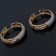 Aros oro 18k combinados con brillantes. Diámetro 25 mm Aros oro 18k combinados con brillantes. Diámetro 25 mm