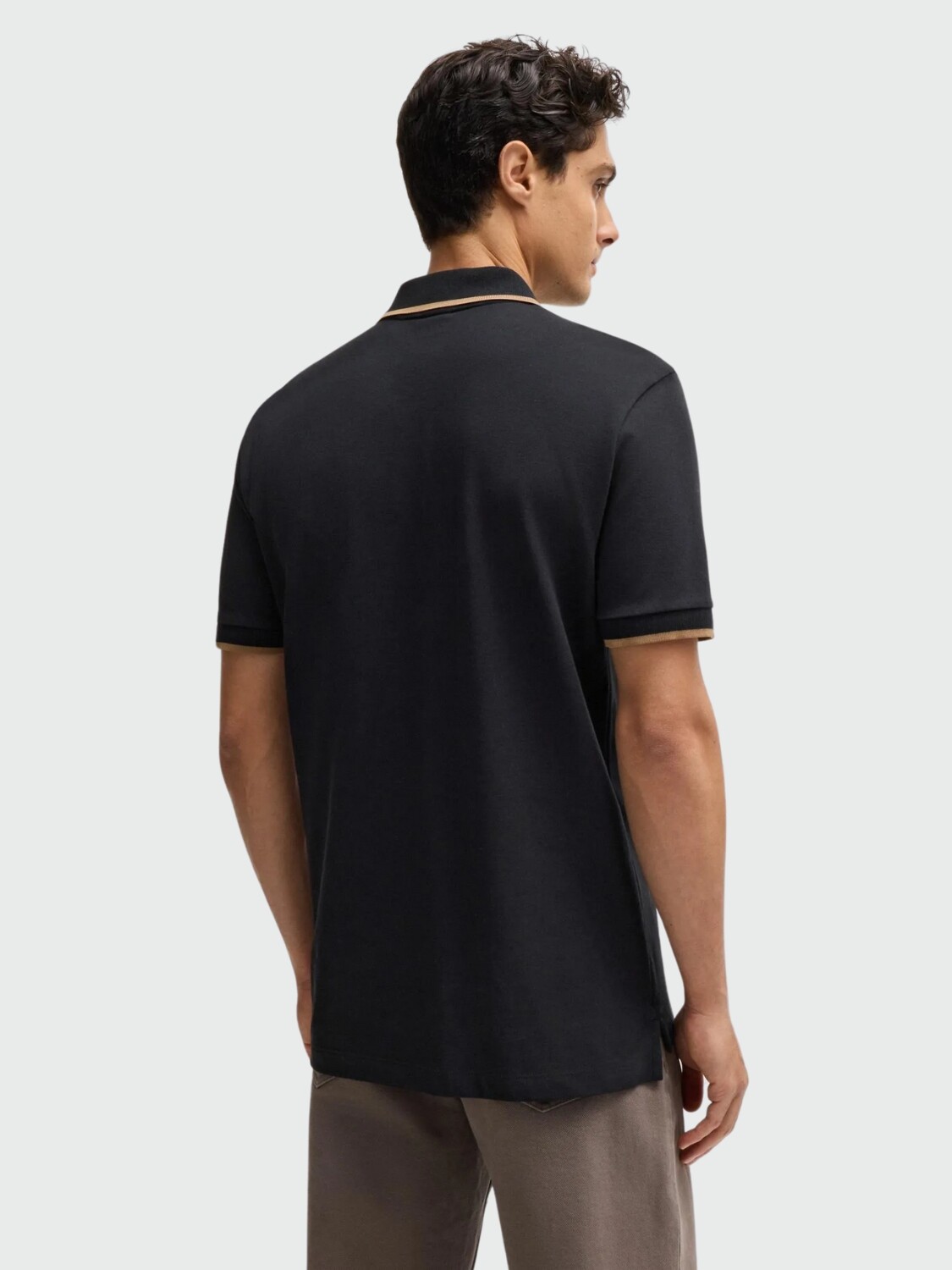 BOSS Black - Polo Parlay 190 Regular Fit Negro