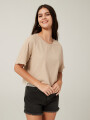 Remera Dern Beige Melange