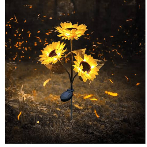 Girasoles con Luces Solares x3 Girasoles con Luces Solares x3