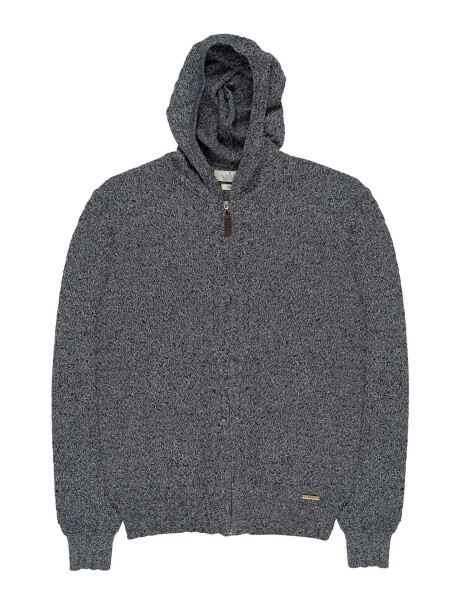 Campera tejida azul