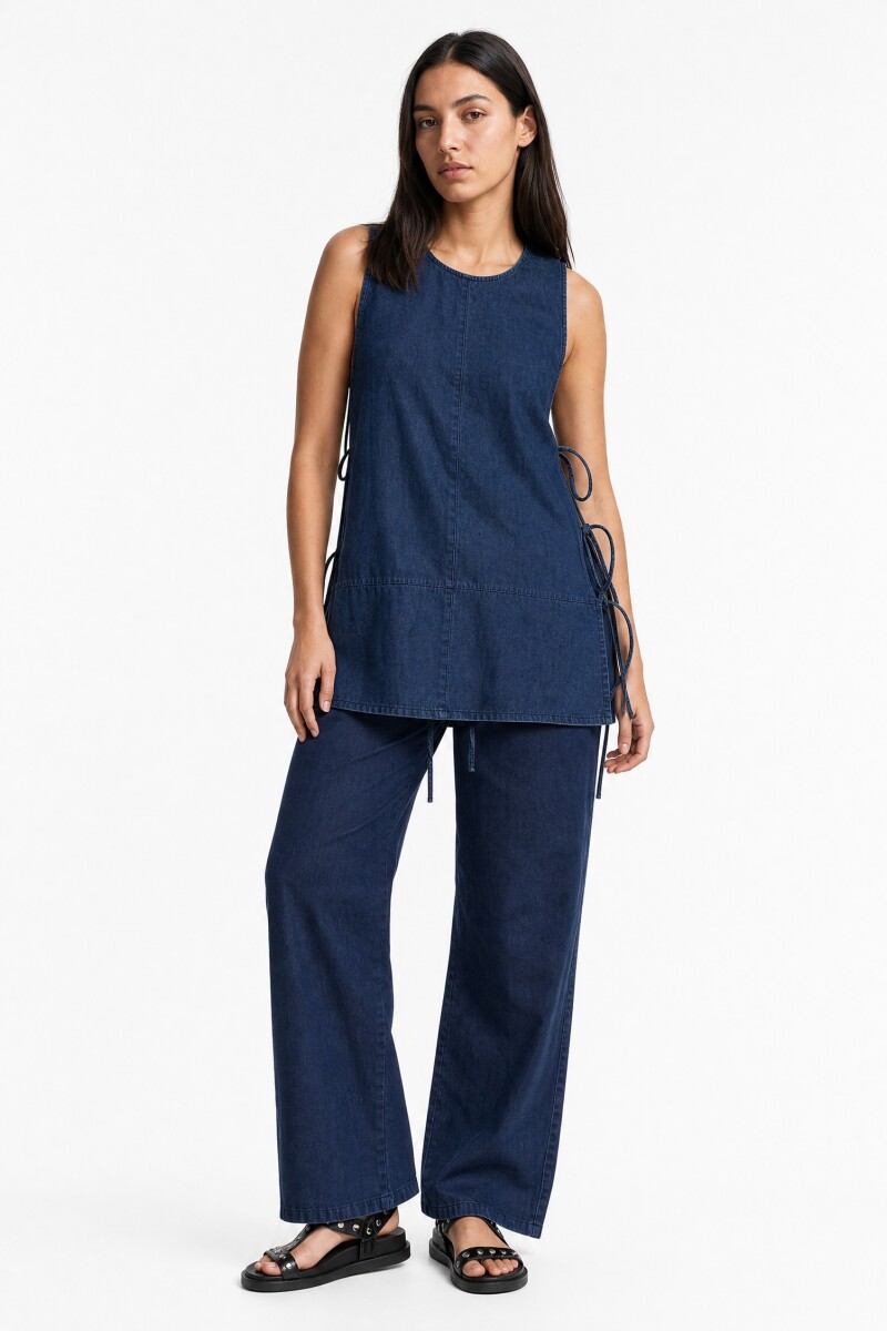 MUSCULOSA SARVI - AZUL OSCURO 