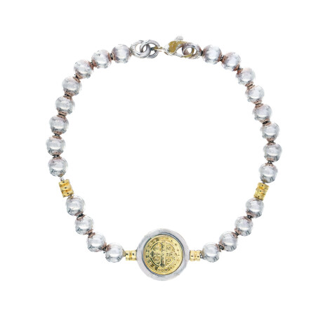 Pulsera de plata 925 y double SAN BENITO Pulsera de plata 925 y double SAN BENITO